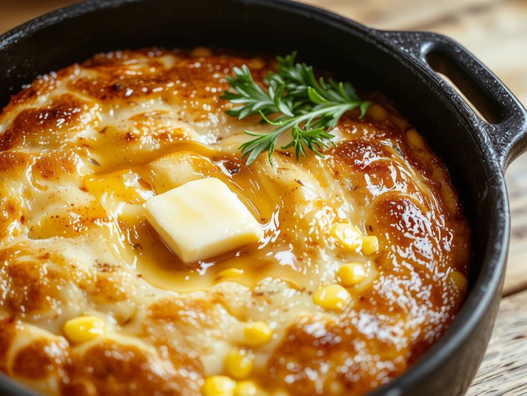 golden crispy sweet cornbread