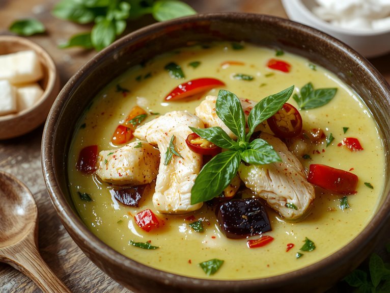 green curry thai flavors