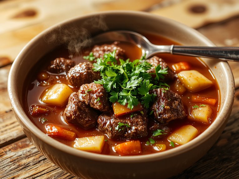 hearty beef paprika stew