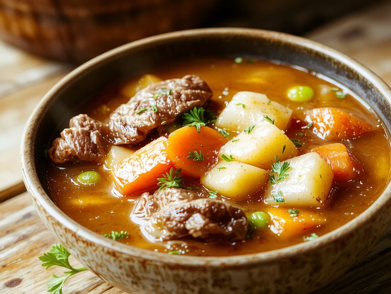 hearty homemade vegetable soup