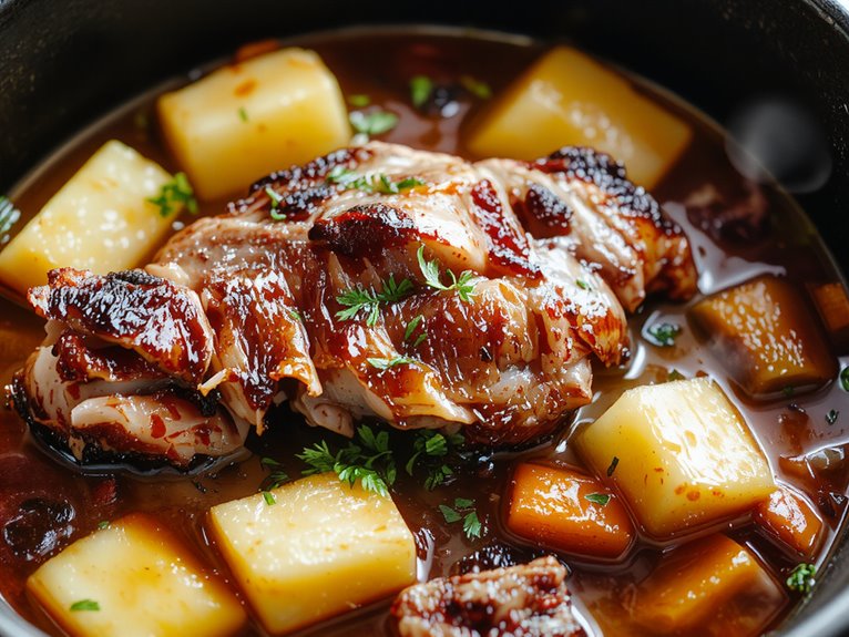 hearty slow cooked beef