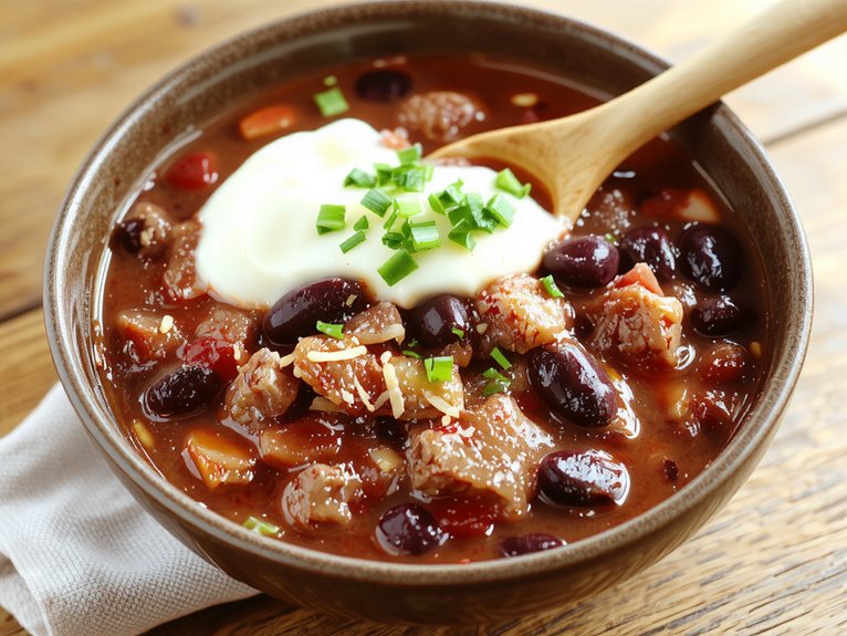 hearty slow cooker chili