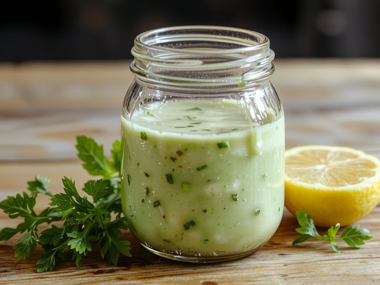 herb infused yogurt dressing