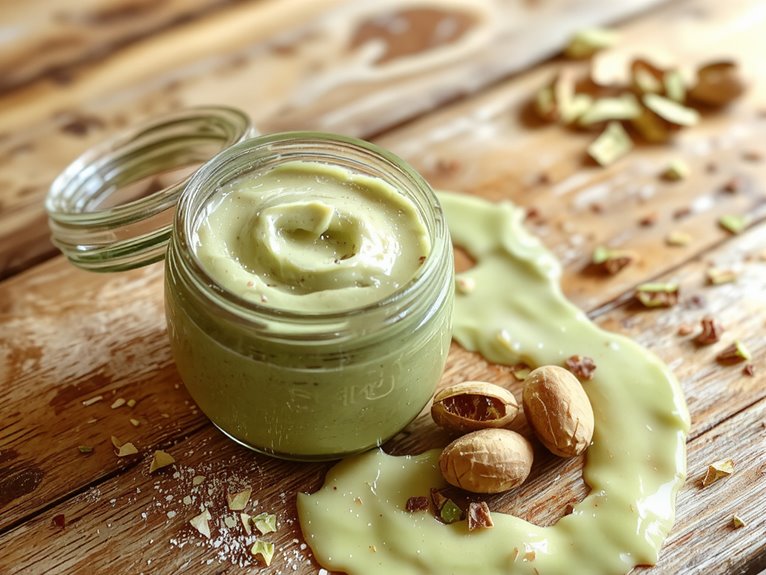 homemade pistachio cream spread