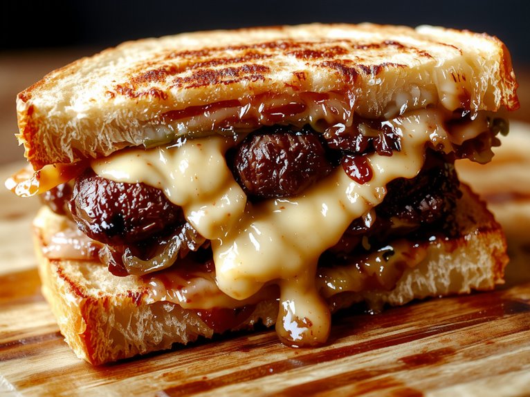 juicy beef patty melt