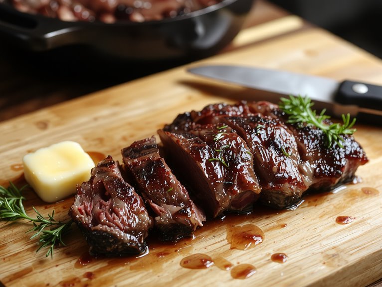 juicy seasoned grilled steak