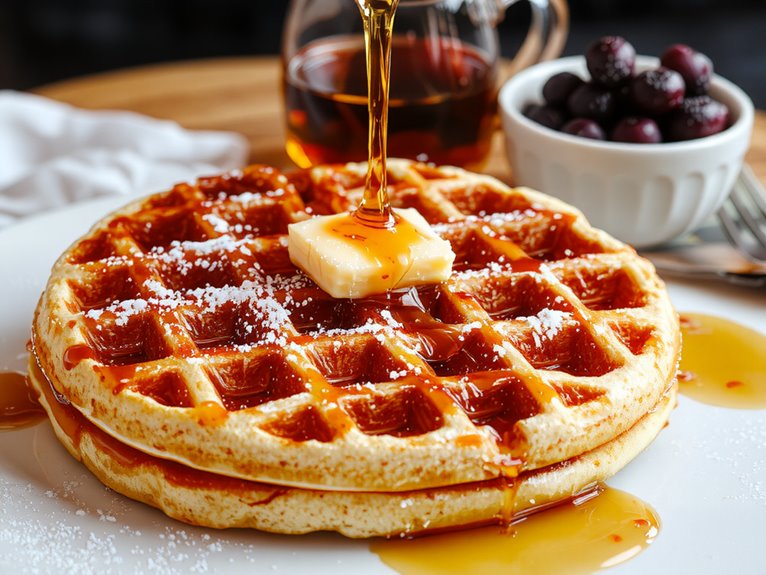 perfect crispy homemade waffles