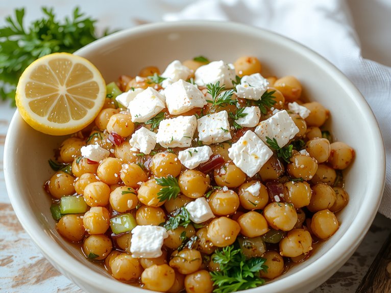 quick nutritious chickpea salad