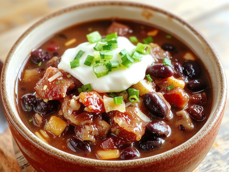 savory slow cooked chili