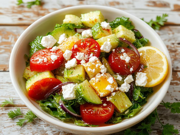 simple healthy homemade salad