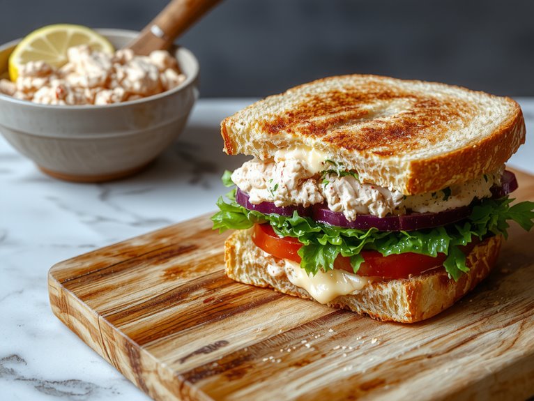 simple tasty tuna sandwich