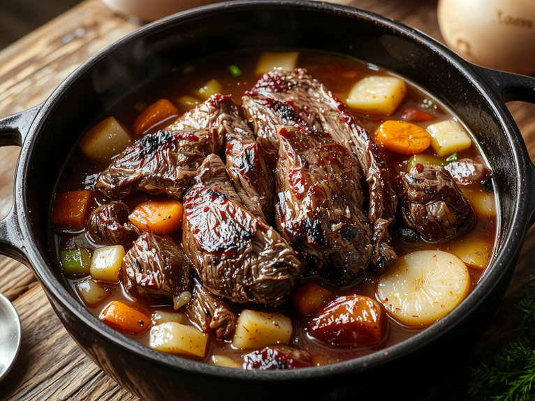 slow cooked tender pot roast