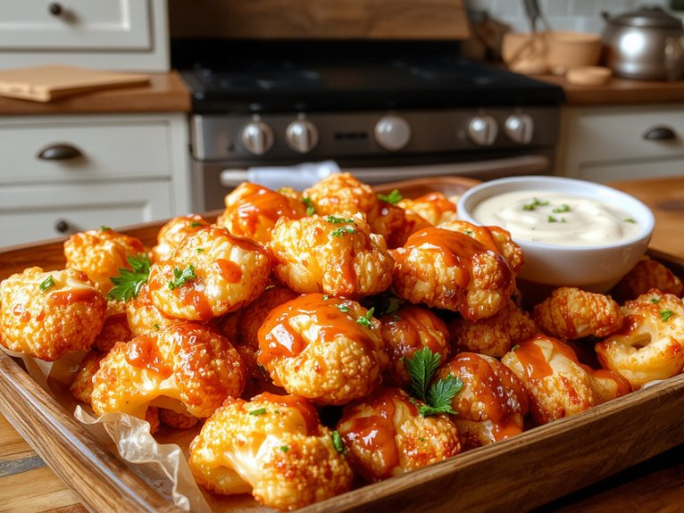spicy vegan cauliflower wings