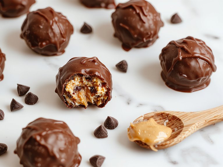 sweet chocolate peanut bites
