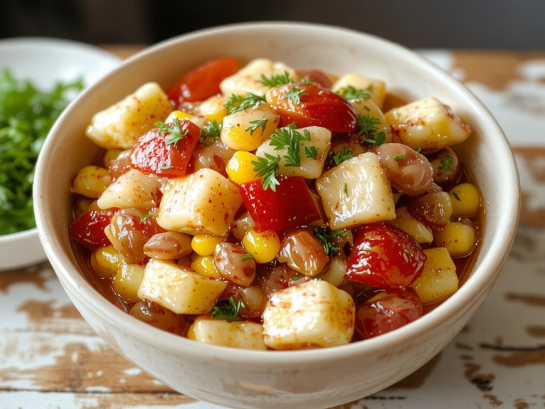 sweet corn lima beans