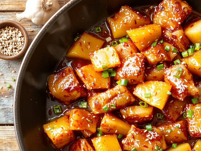 sweet tangy chicken dish