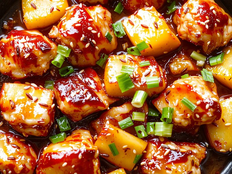 sweet tangy savory chicken