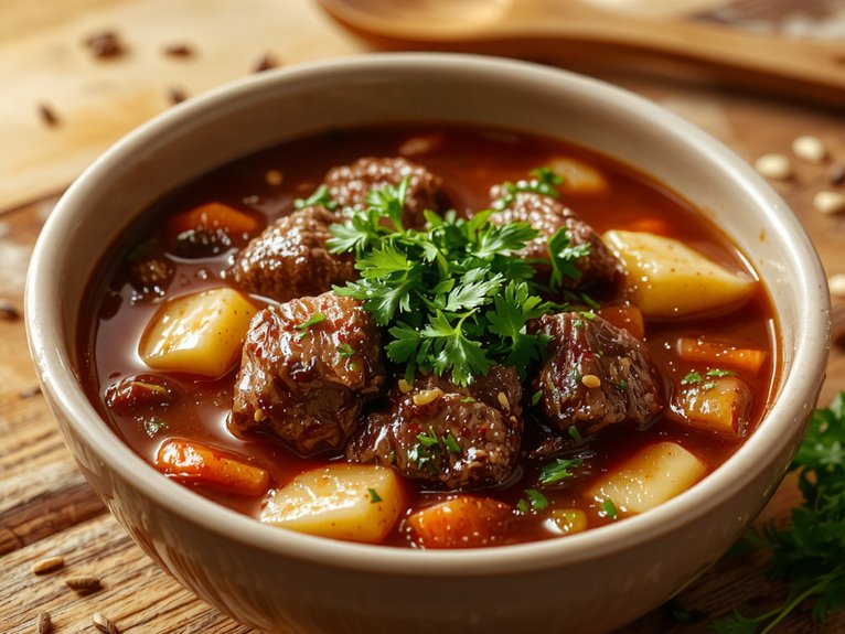 traditional hearty beef stew