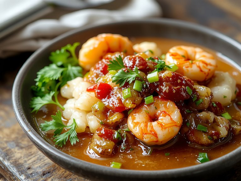 authentic louisiana seafood dish