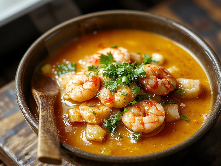 buttery cajun shrimp etouffee