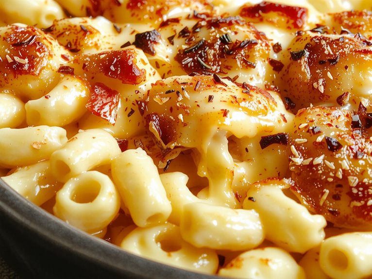 creamy cheesy baked macaroni