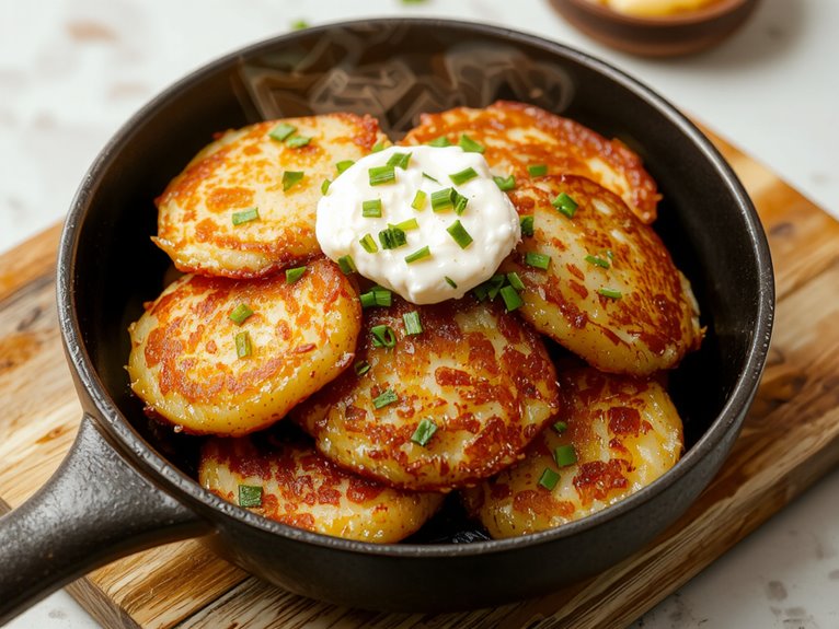 crispy homemade potato pancakes