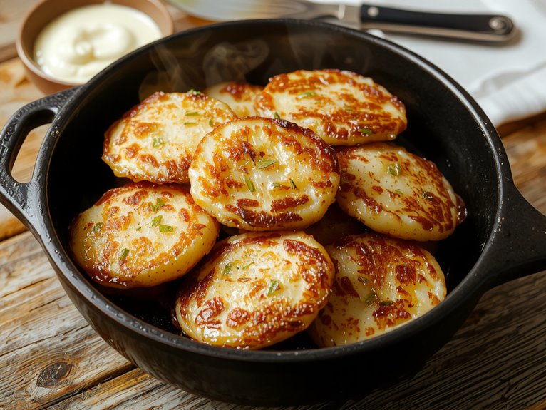 crispy potato savory pancakes