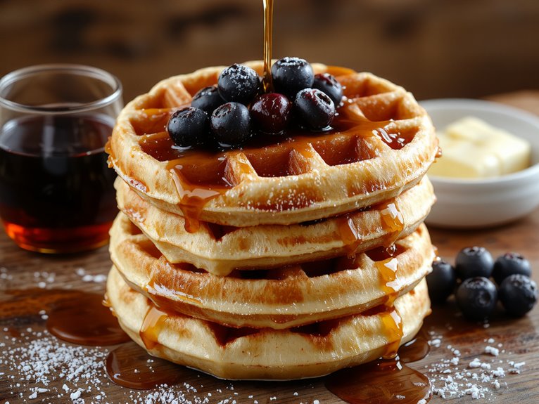 fluffy breakfast waffle recipe