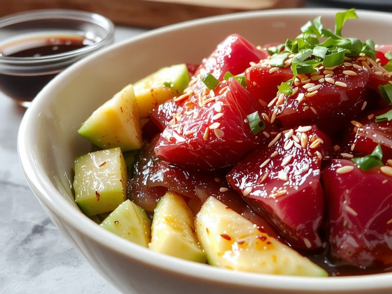 fresh hawaiian tuna bowl
