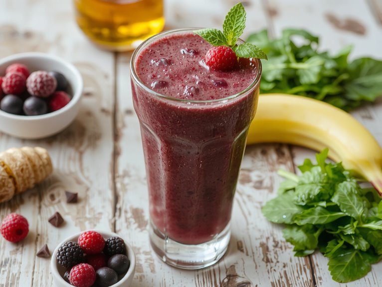 healthy homemade fruit blend