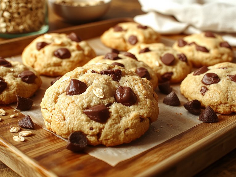 homemade oatmeal chocolate chip cookies