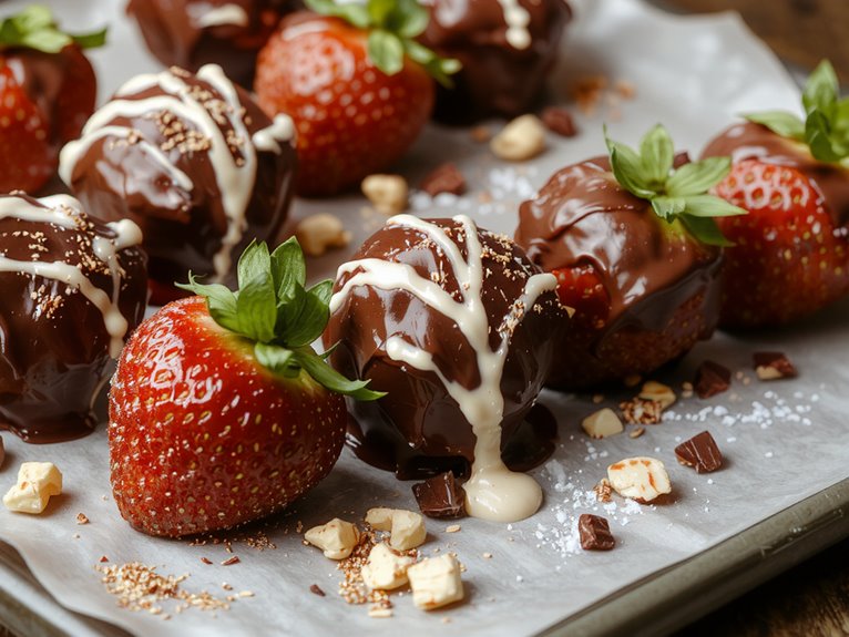 rich chocolate strawberry treats