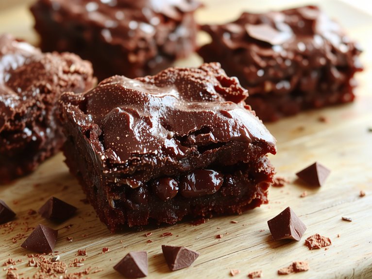 rich homemade chocolate brownies