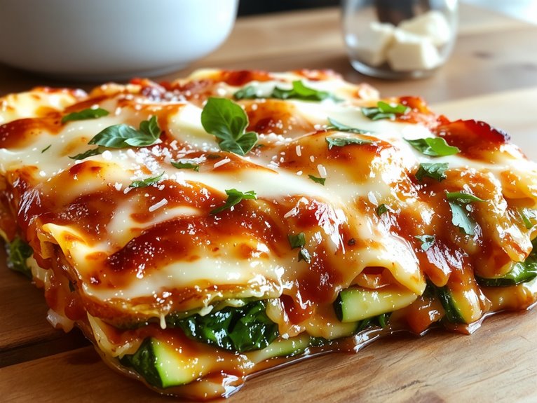 vegetarian layered pasta dish