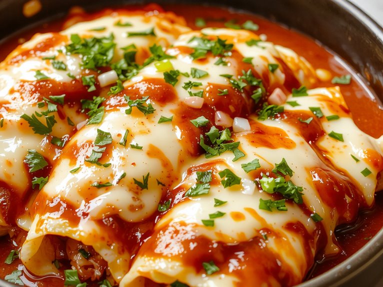 classic mexican cheese enchiladas
