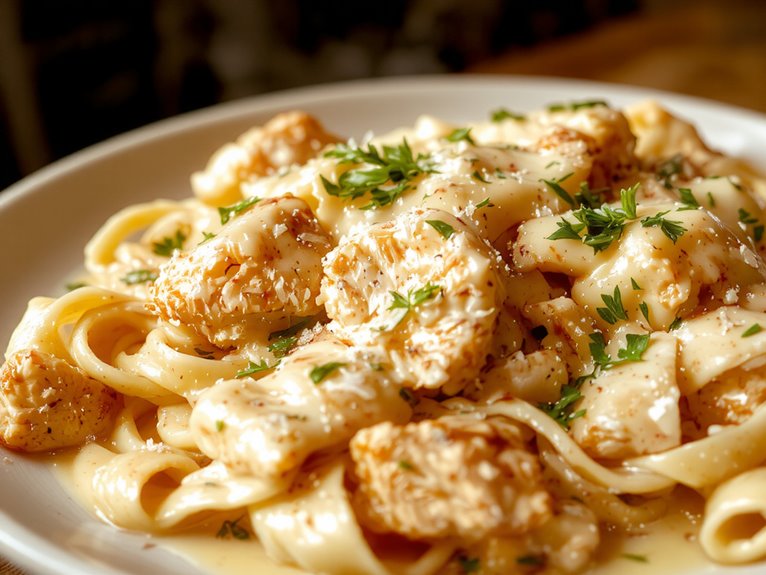creamy chicken pasta dish