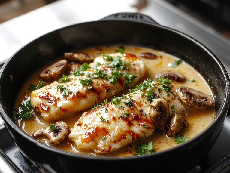 creamy mushroom chicken delight