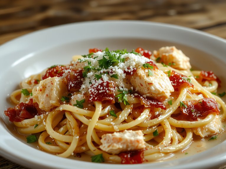 creamy pasta chicken dish