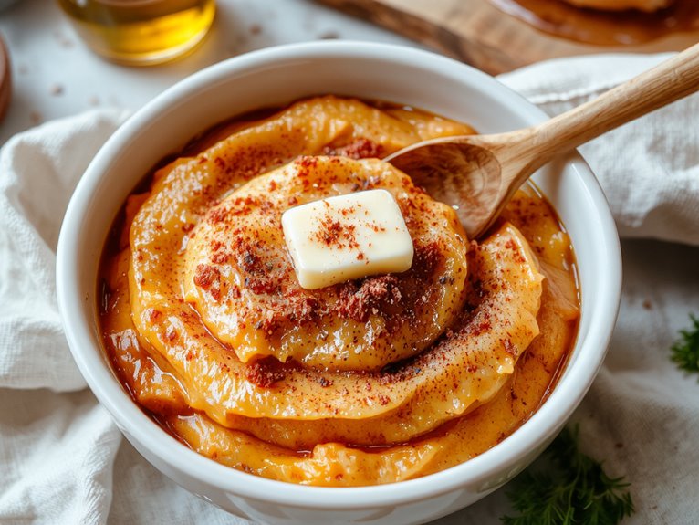 creamy sweet potato mash