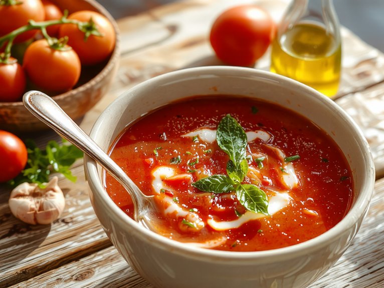 creamy tomato bisque soup