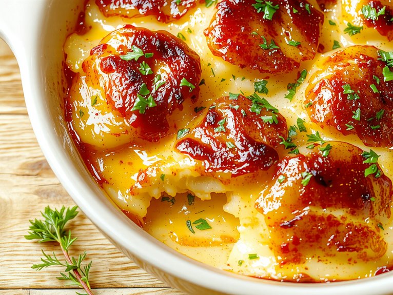delicious creamy cheesy potatoes