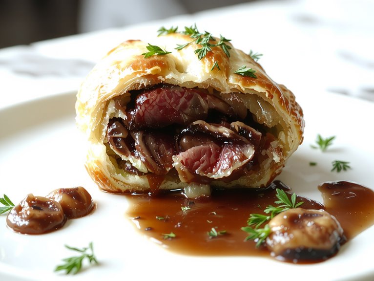 elegant beef pastry dish