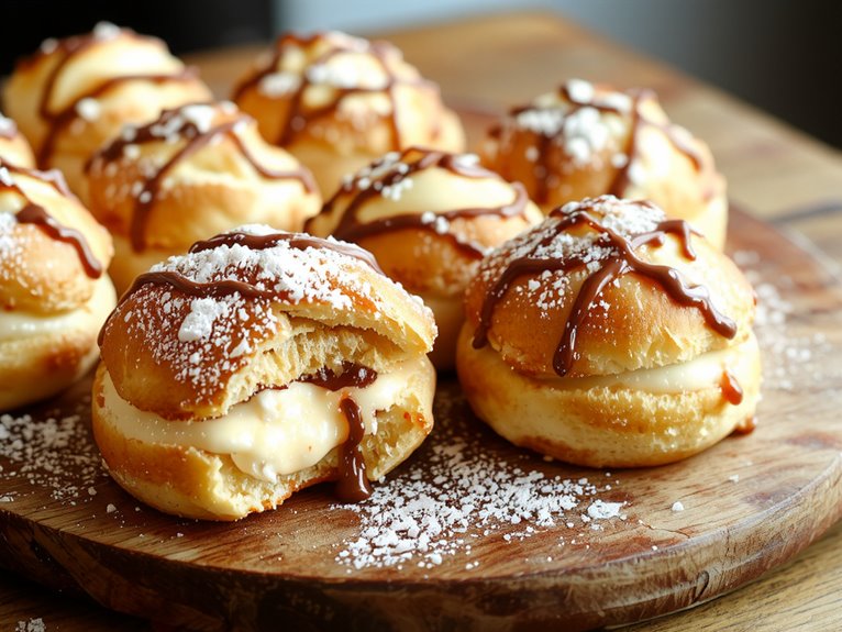 fluffy pastry dessert creation