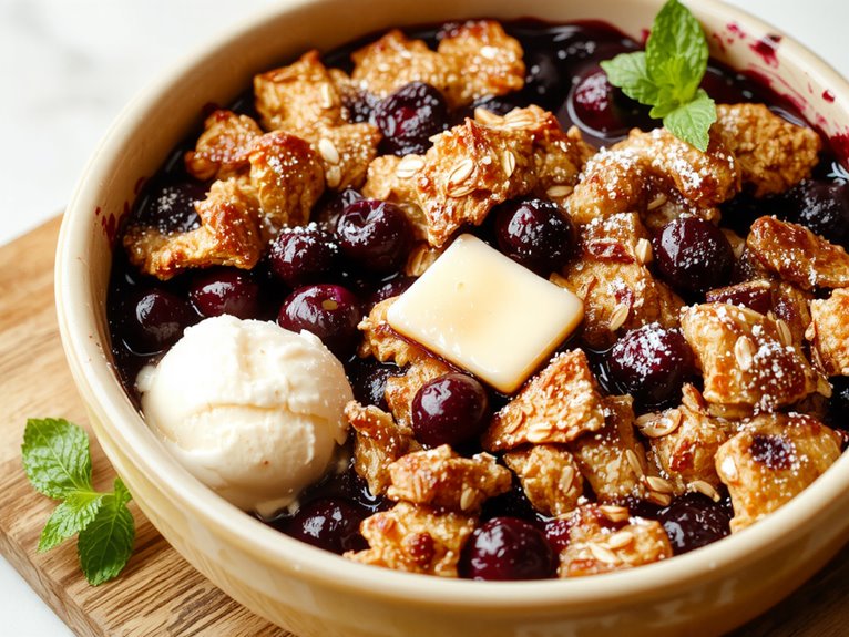 juicy blueberry dessert
