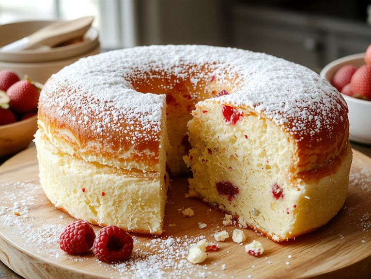 light fluffy sweet sponge