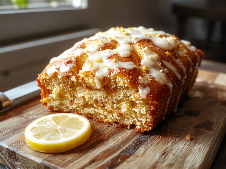 moist citrus flavored bread