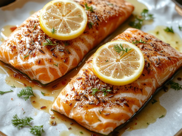 simple flavorful baked salmon