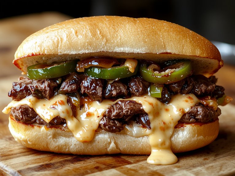 steak cheese onion roll