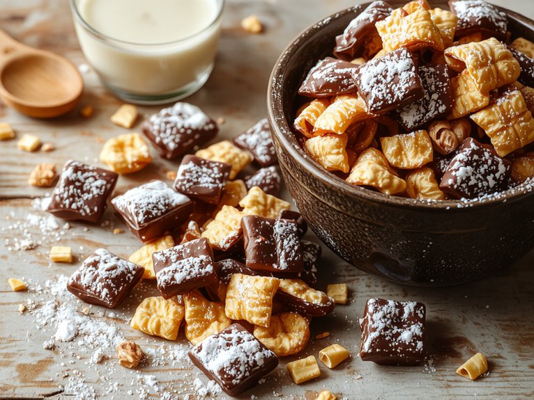 sweet chocolate peanut snack