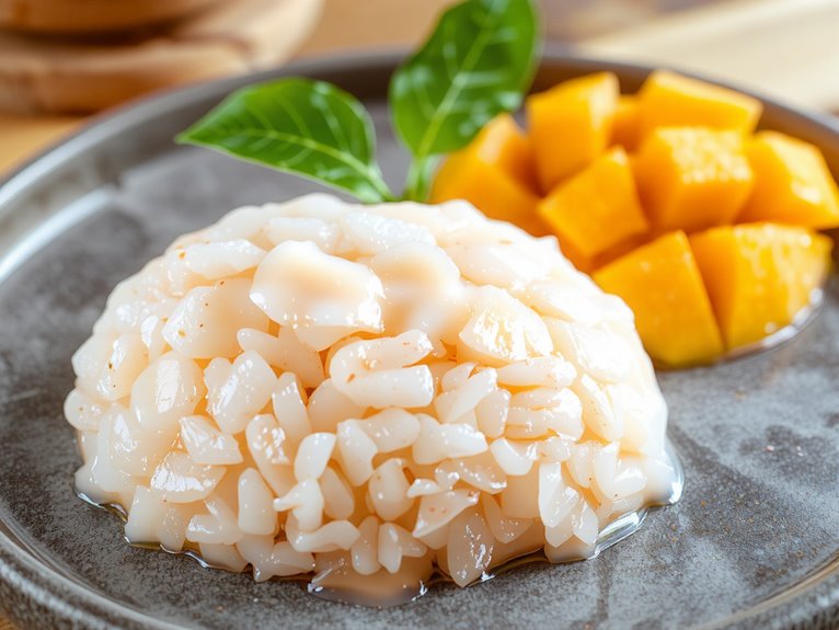 sweet sticky mango dessert